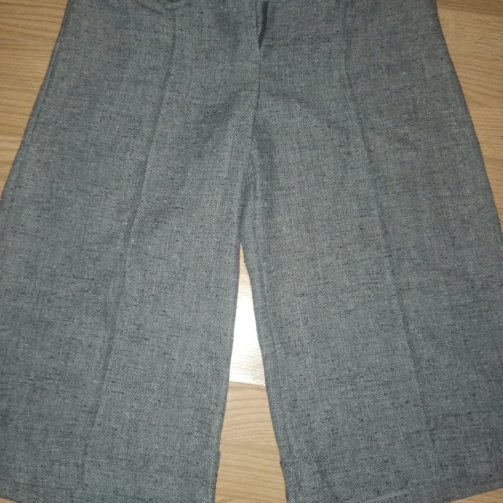 Joe Benbasset Charcoal Wide-Leg Trousers